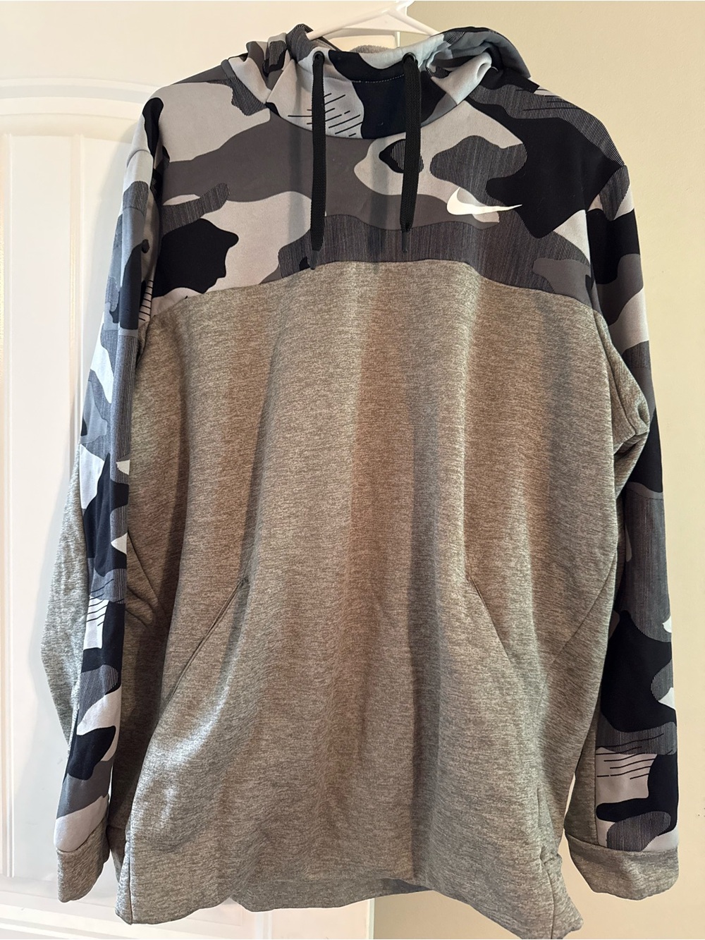 Nike Grey Camo Pullover Hoodie